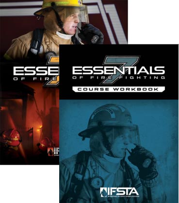Essentials of Fire Fighting, Seventh Edition Manual and Course Workbook covers.