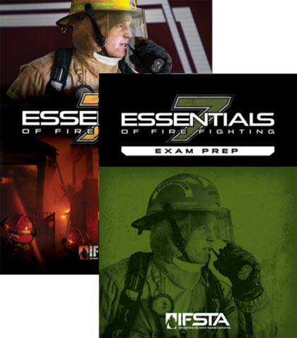 Essentials of Fire Fighting, Seventh Edition Manual and Exam Prep covers.